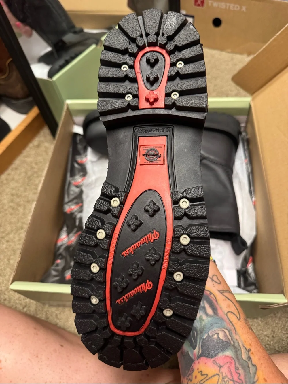 Milwaukee Motorcycle Clothing Co. Mens Afterburner Boots - Black - Size 9 D